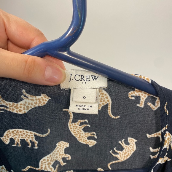 Leopard Print Wrap Midi Dress | J Crew - Picture 4 of 5